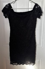 Ambiance Black Lace Mini Dress Women’s Size Medium