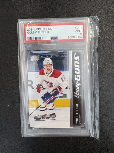 2021-22 Upper Deck Series 1 - Young Guns PSA 9 #201 Cole Caufield (RC)