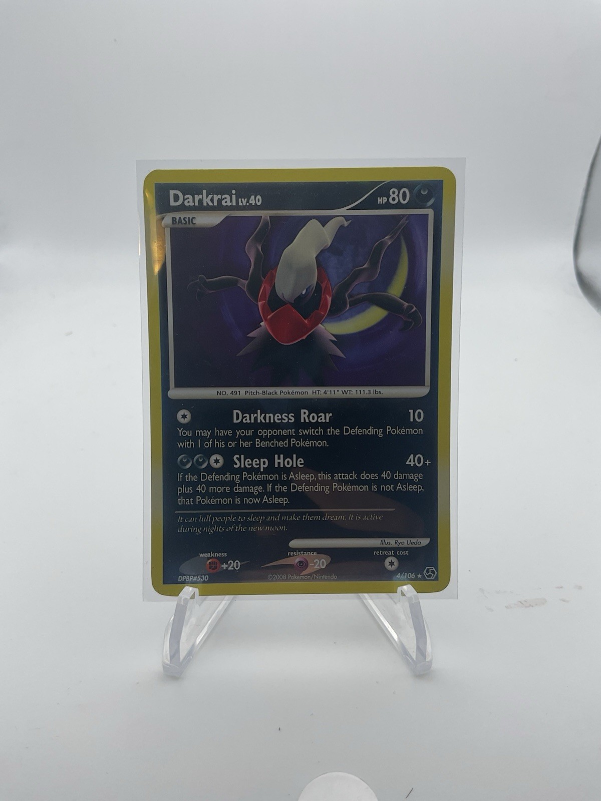 Pokemon - Darkrai LV.40 - 4/106 - Great Encounters - Rare Holo LP