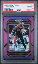 2023 Panini Purple Prizm WNBA #25 A'Ja Wilson Las Vegas Aces PSA 10 /149 POP 1