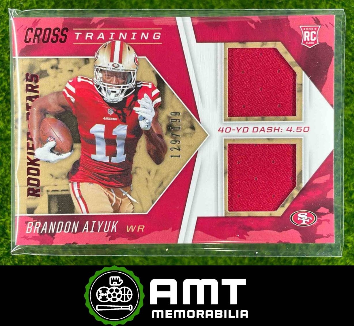 Brandon Aiyuk Panini Rookies & Stars Cross Training Relics #CTBA Base