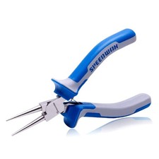SPEEDWOX 5 Inch Round Nose Pliers - Mini Ultra Tapered Jaw Precision 5", Blue