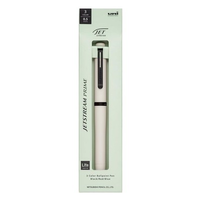 Uni Jetstream Prime Rotational Twist-Action 1 Count (Pack of 1), Cloudy White 