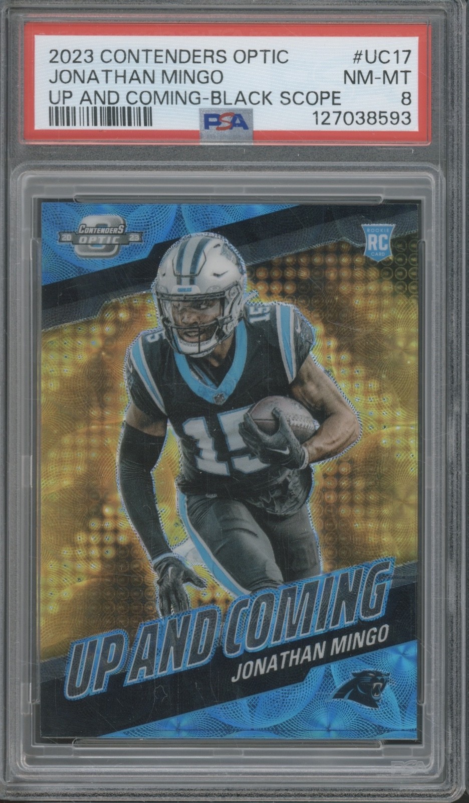 Jonathan Mingo Panini Contenders Optic Up and Coming #UC17 Black Scope