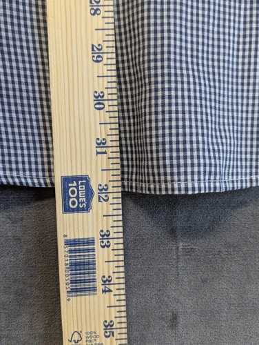 Camicia vintage Lee Western uomo 48 Pearl Snap USA manica lunga cowboy blu check xlong - Foto 12 di 15