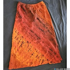 VTG CAROLE LITTLE Multicolor BOHEMIAN Rayon Full-length maxi skirt stretch