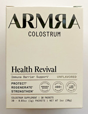 ARMRA Bovine Colostrum Superfood Grass-Fed Immune Fitness Brain Unflavored 30ct