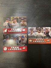 Lot Of 3 2009 Upper Deck Team Leaders Baseball Trading Cards