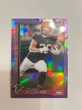 2025 Topps Chrome Football Tyler Allgeier Purple Leather Refractor /75