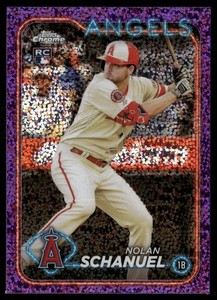 2024 Topps Chrome - Nolan Schanuel #274 Purple Speckle Refractor /299 (RC)
