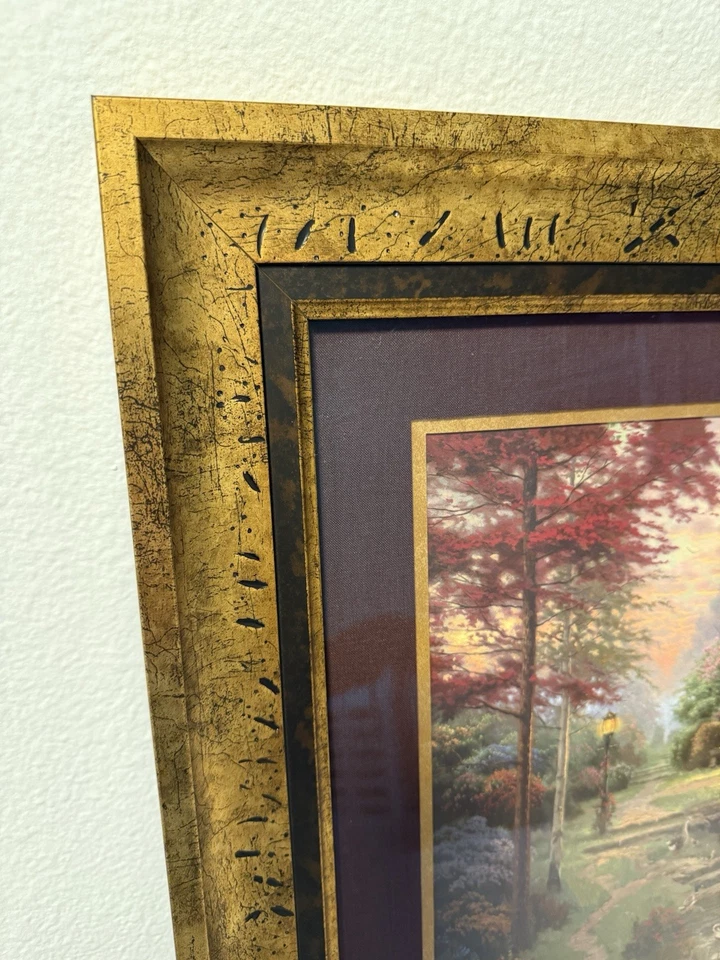 Thomas Kinkade Original “Stillwater Cottage” Framed Art 23.5” x 19.5” - Image 3 of 4