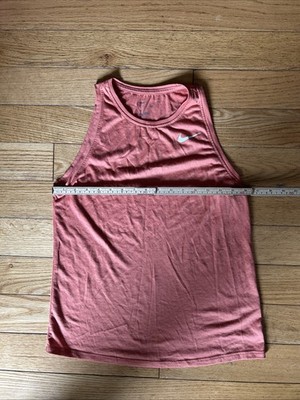 Nike Dri Fit Running Tank Orange Small Rn 56323 EUC