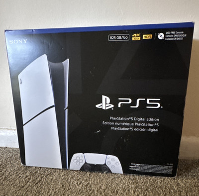 Sony PlayStation 5 Digital Edition PS5 Console 825GB White 4K HDR CFI-1100B