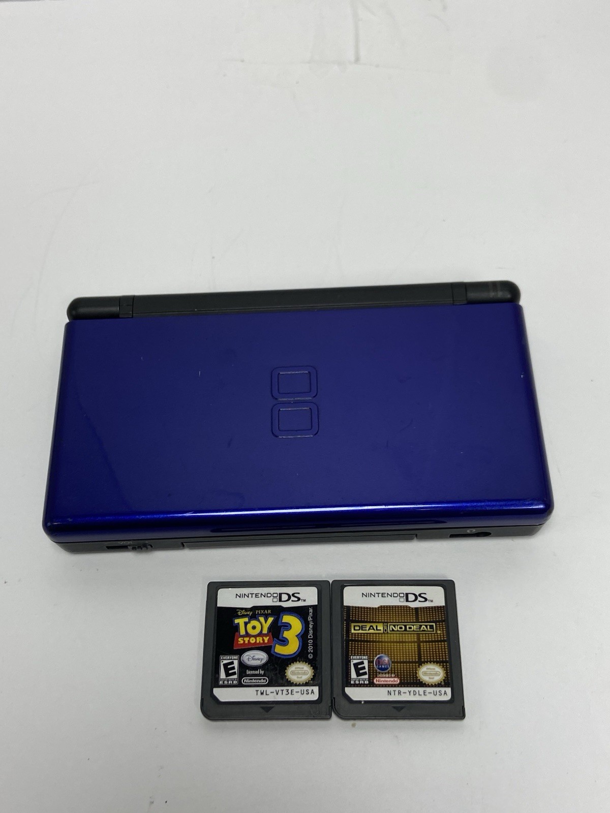 Nintendo DS Lite USG-001 Cobalt Blue Console NO CHARGER W/Games Read Description