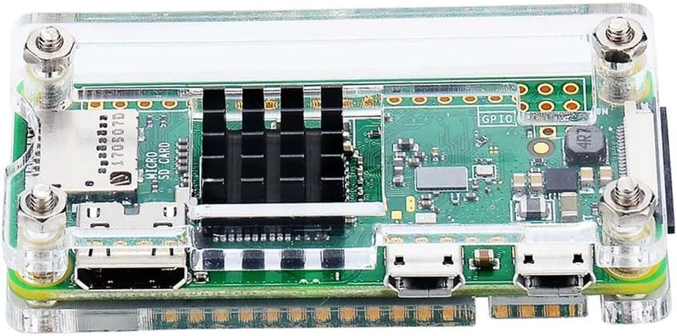 Raspberry Pi Zero Case, Case for Raspberry Pi Zero 2 W, with Heatsink, HDMI Adap - Image 4 of 4