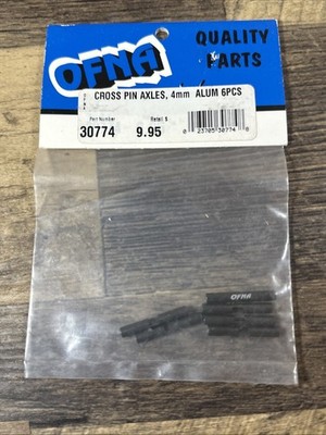 OFNA Racing: #30774, CROSS PIN AXLES, 4mm ALUM 6PCS, RC PARTS INV. 16