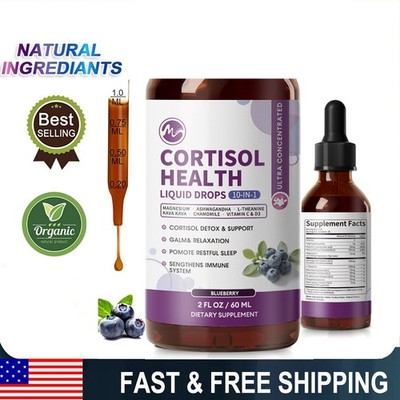 10 in1Cortisol Support Liquid Drop w/ Magnesium-Balanced Adrenal Function