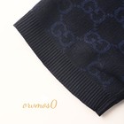 GUCCI GG Jacquard Knit Black Short-Sleeve Polo Shirt XL — photo 7