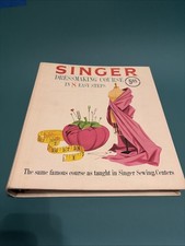 Singer Dressmaking Course in 8 Easy Steps 1961 Vintage Book Binder Vintage