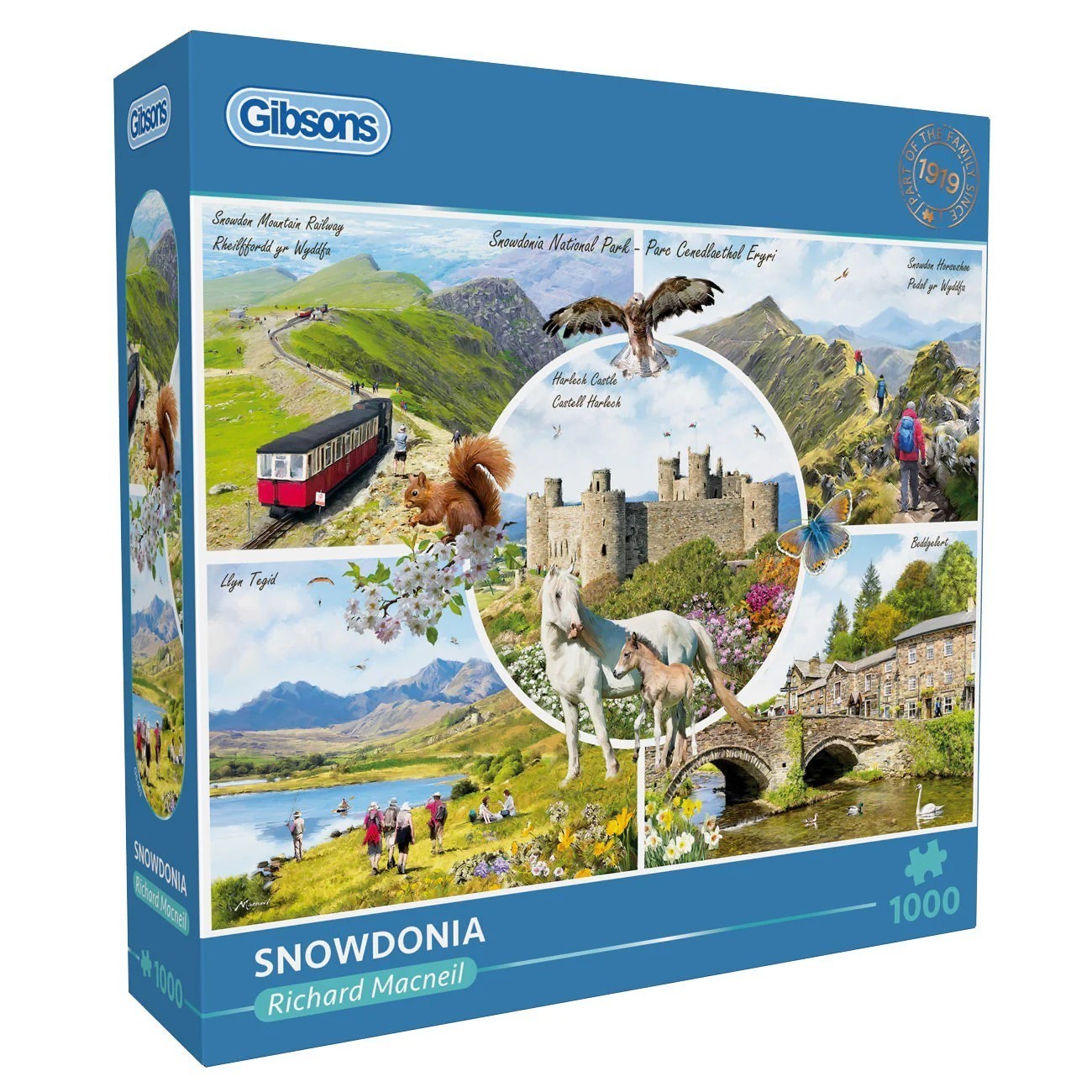 Gibsons Snowdonia 1000 Piece Jigsaw Puzzle Richard MacNeil Wales Landscape G6463