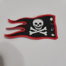 Lego Fabric Flag 8x5 Black Red Skull Flag Pirates 6289 6290 x376px4 3e