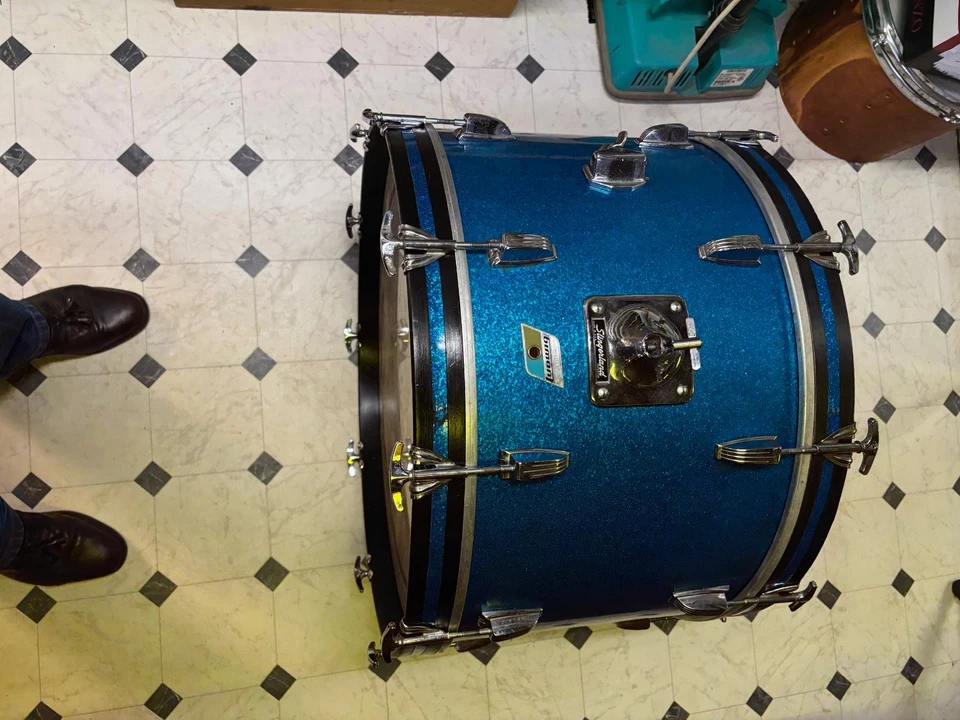 Combo Club Date Ludwig años 60 en azul brillante Foto 2 de 4