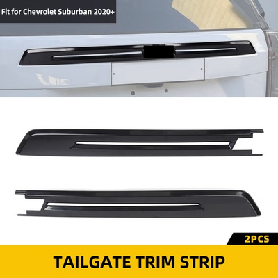 #ad #ad 2xBlack Tailgate Molding Trim For 2020 2023 Chevrolet Suburban Tahoe Accessories $104.99
