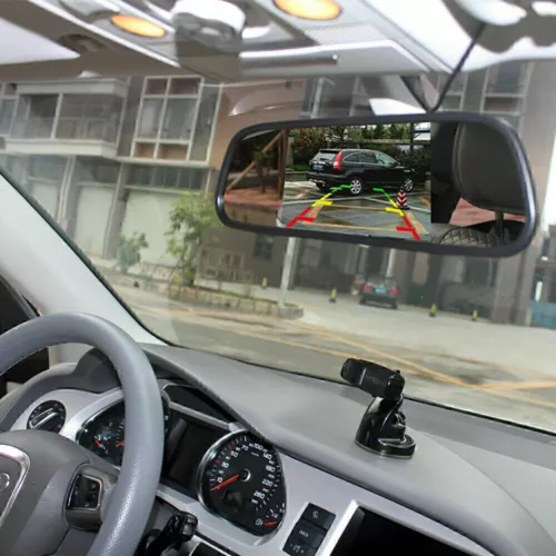 170° Weitwinkel Rückfahrkamera Funk Kabellos Mit 4,3 LCD Rückspiegel Monitor - Bild 5 von 12