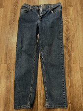 Riders Jeans Women  s 12 Medium Blue Denim Relaxed Fit Straight Leg-Perfect