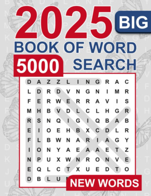 Big Book of Word Search   5000 New Words: Relaxing Word Search Puzzle Book for A