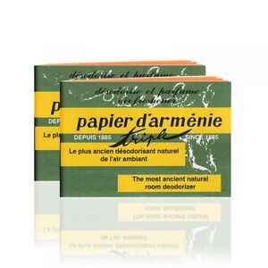 Papier-d-039-Armenie-Natural-Room-Deodorizer-Incense-Paper-Benzoin-2-Booklets