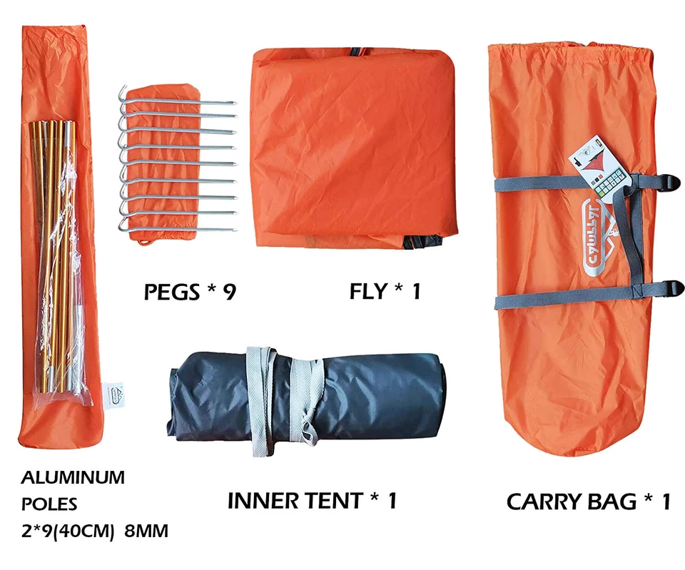Camppal 1 人单人超轻便背包帐篷独奏露营-MT051 — 第 3/4 张图片