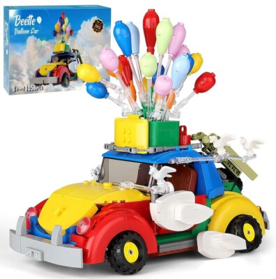 Sillbird VW Beetle Balloon Car Building Set 1056pcs STEM Toy Kids Gift 8+ NEW