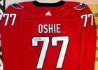 TJ Oshie Signed Autograph Washington Capitals NHL Jersey Stanley Cup Patch USA