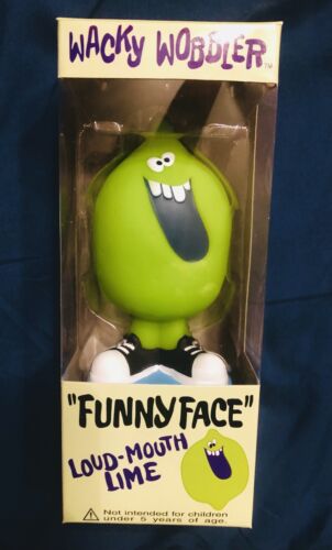 2002 Funko Wacky Wobbler Pillsbury Funny Face Loud-Mouth Lime - Picture 1 of 6