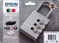 4 Epson Druckerpatronen Tinte 35 T3586 Bk / C / M / Y Multipack