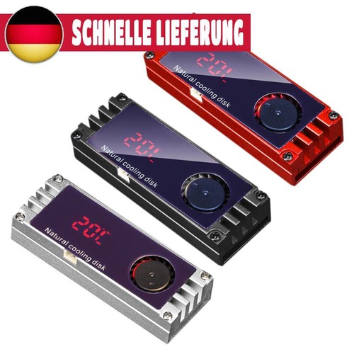 Temperatur OLED Digital Display M.2 2280 SSD Kühlkörper Wärme Wärmepads
