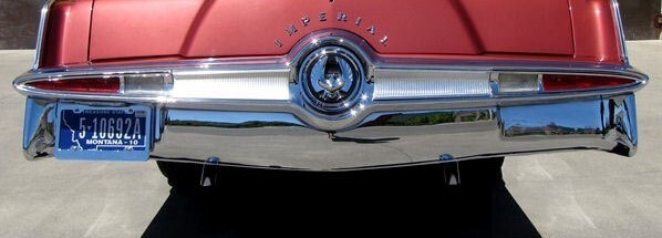 X CHRYSLER IMPERIAL NEW TRIPLE PLATED CHROME REAR BACK IMPACT
