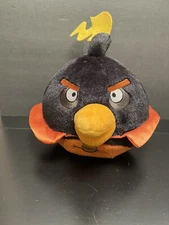 Angry Birds Plush Space Black Bomb Bird Stuffed Animal Toy 2009-2012 Rovio 9"