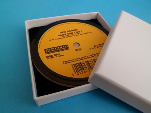 DRINKS COASTERS OLD GOLD Upcycled Vinyl Record Hit SINGLES Huge Choice & Value - Picture 26 of 263