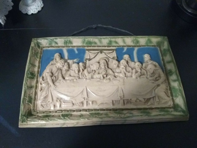 vintage the last supper 3d plaque wall art picture | eBay