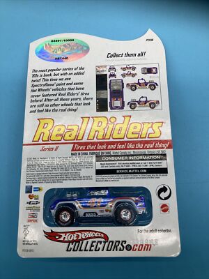 Hot Wheels Real Riders Baja Bruiser Series 8 New with Plastic Case