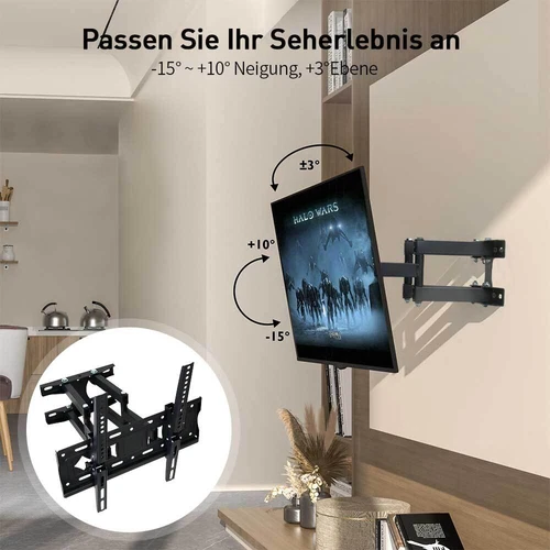 LED LCD TV Fernseher Wandhalterung Schwenkbar Wandhalter Neigbar 26 - 65 Zoll ﻿ - Bild 2 von 11