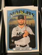 2021 Topps Heritage High Number #528 Eddy Alvarez 10 Count Rookie Card Lot Miami