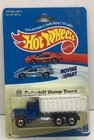 VINTAGE HOT WHEELS #15 Peterbilt Dump Truck- Experimental Card 1988