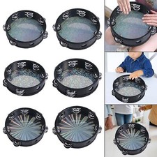 Tambourine Hand Held Drum Musical Instruments for Family Church Activity