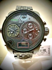 DlESEL DZ7266  Mr Daddy Chronograph Watch Black Dial /Blk Metal Band/NO BOX