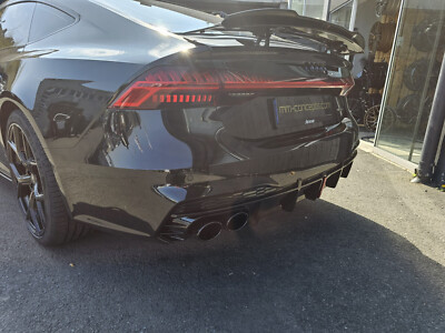 Diffusor für Audi A7 C8 F2 Spoiler Heckansatz SLine S7 RS7 Endrohre Heckschürze