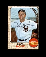 Ralph Houk Hand Signed 1968 Topps New York Yankees Autograph
