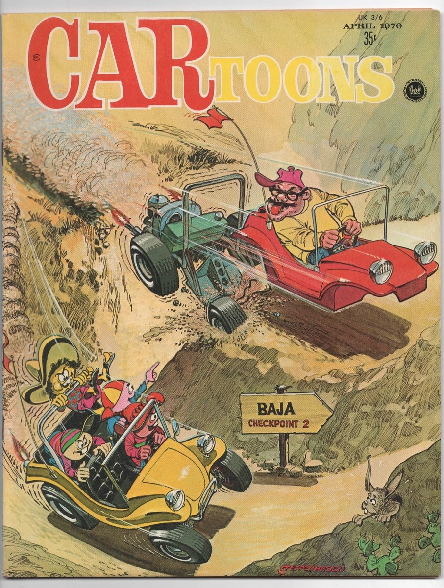 CARTOONS 52 APRIL 1970 PETERSEN CAR TOONS COMIC MAGAZINE NICE COPY